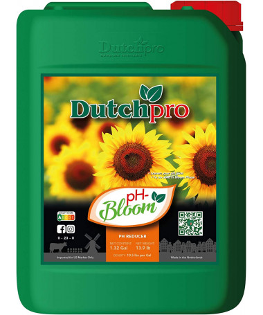 DUTCHPRO PH MINUS BLOOM 10L - 1 - Przeznaczony do dostosowania&nbsp;wartości pH w okresie kwitnienia.