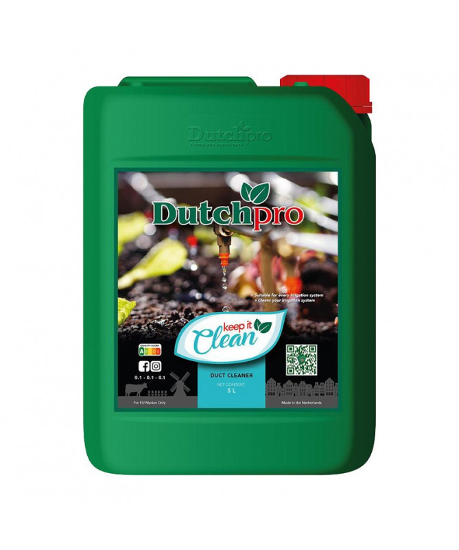 DUTCHPRO KEEP IT CLEAN 5L - 1 - Keep it Clean jest środkiem do czyszczenia systemu nawadniania, zapewniający najlepsze warunki p