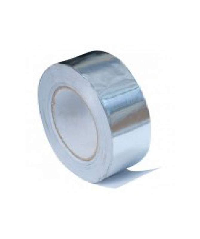 Taśma srebrna metalizowana, do montażu folii refleksyjnej 48mm/50m - 1 - Taśma srebrna samoprzylepna na folii BOPP. Długość: 50