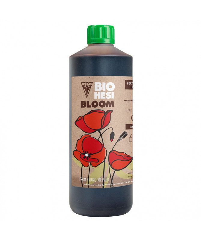 BIO HESI BLOOM, 1L, NAWÓZ ORGANICZNY NA KWITNIENIE, DO GLEBY, HYDRO I KOKOSU, HESI - 1 - Hesi Bloom Complex zapewnia roślinom kw