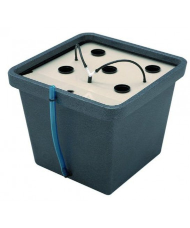 GHE System Aero Farm 45L - 1 - wymiary: 46 x 46 x h43 cm, zbiornik: 45 l koszyczki fi 50mm, system mieści 1-5 roślin utrzymuje