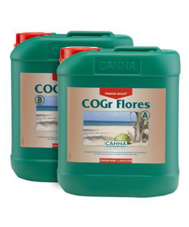 CANNA COCO COGR FLORES A/B 2*10L - 1 - COGr Flores jest kompletną profesjonalną pożywką dla szybko rosnących roślin, zawiera wsz