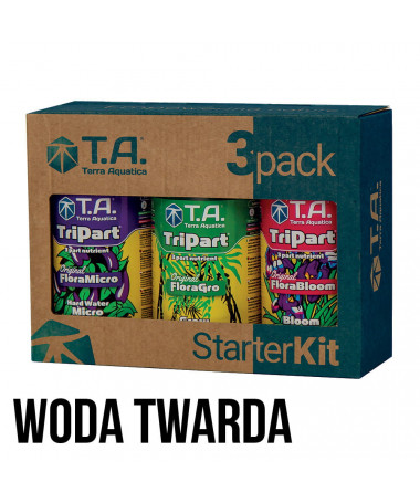 GHE / T.A. Tripack Micro Grow Bloom 3x500 hard water (woda twarda) - 1 - Zestaw zawierający podstawowe nawozy i dodatki: 3 nawoz