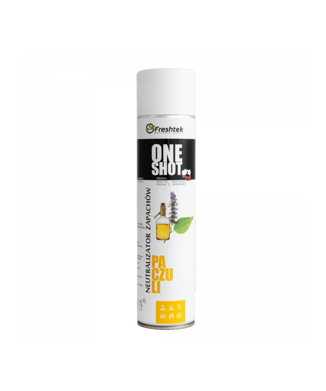 Freshtek ONE SHOT Paczuli Spray 600ml - neutralizator zapachu - 1 - Power Blasts są szczególnie przydatne tam, gdzie jest potrze