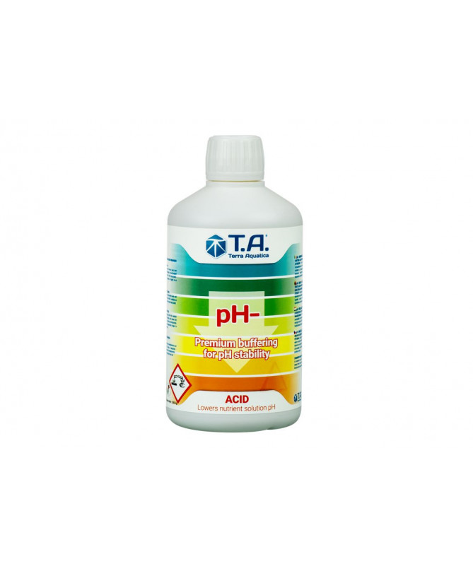 GHE / T.A. pH DOWN MINUS 1L Terra Aquatica - 1 - Rewelacyjny regulator pH Down doskonały w trosce o idealny poziom pH w Twojej 