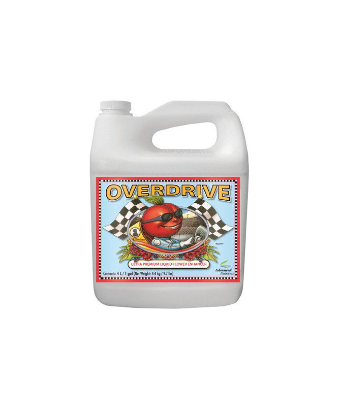 Advanced Nutrients Overdrive 5L Akcelerator kwitnienia - 1 - Dostarcza on kompleksowego zestawu substancji odżywczych, fosforu i