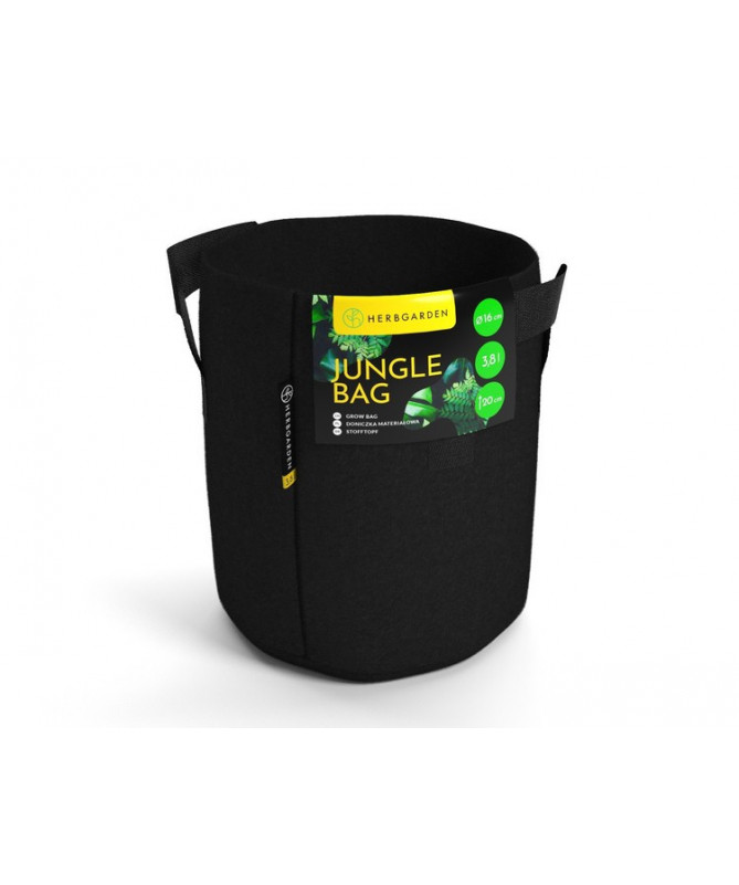 Doniczka Materiałowa Herbgarden Jungle Bag 3,8L Round - 1 - Doniczka Materiałowa Herbgarden Jungle Bag 3,8L Round - 1 -