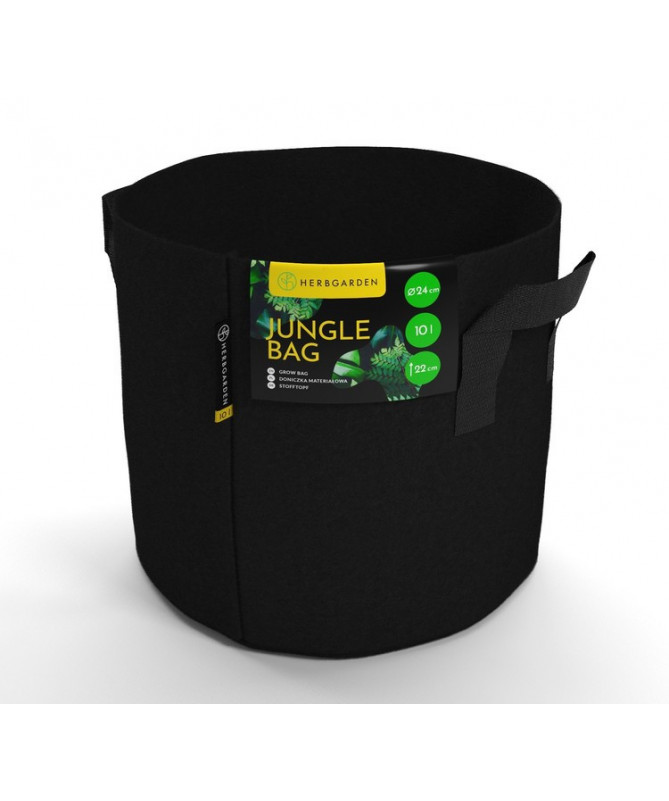 Doniczka Materiałowa Herbgarden Jungle Bag 10L Round - 1 - Doniczka Materiałowa Herbgarden Jungle Bag 10L Round - 1 -