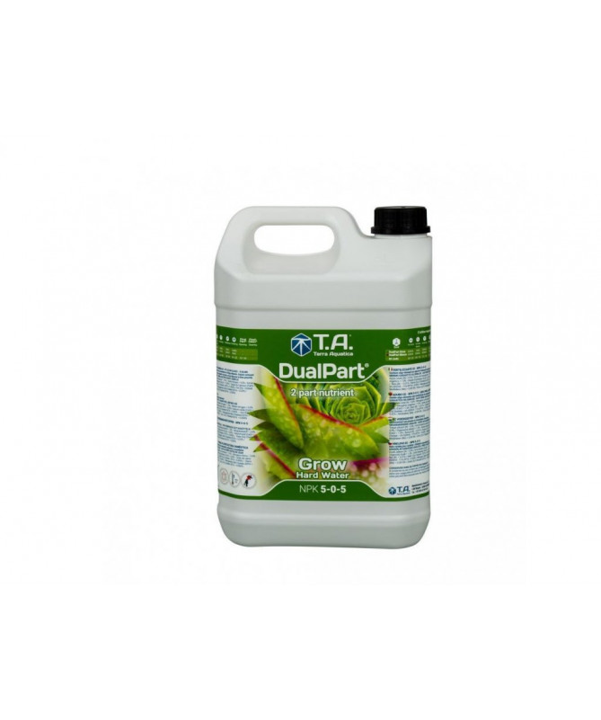 Terra Aquatica / GHE Dual Part Grow 5L (woda twarda) - 1 - nawóz z serii DUO (DuoGro, DuoBloom) przeznaczony na fazę wzrostu, d