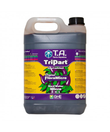 Terra Aquatica / GHE Tri Part Micro Hard Water 10L (woda twarda) - 1 - Nawóz z serii FloraSeries (F.Gro, F.Bloom,&nbsp;F.Micro)- uzup