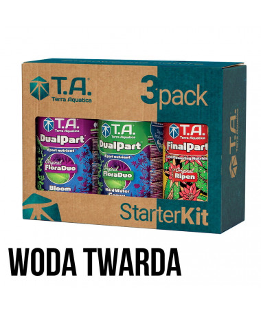 GHE Tripack Flora DUO woda twarda 3 x 500ml HARD WATER - 1 - Zestaw zawierający podstawowe nawozy i dodatki: 2 nawozy po 500ml 