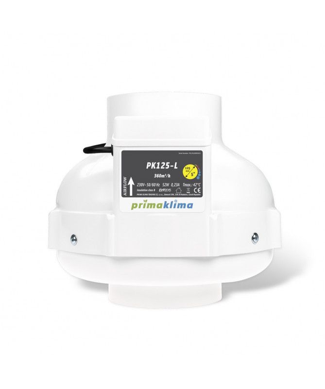 Prima Klima 1 SPEED 360M3/H, FI125MM (PK125-L) Wentylator promieniowy - 1 - Prima Klima Wentylator promieniowy: -przyłącza: fi 1